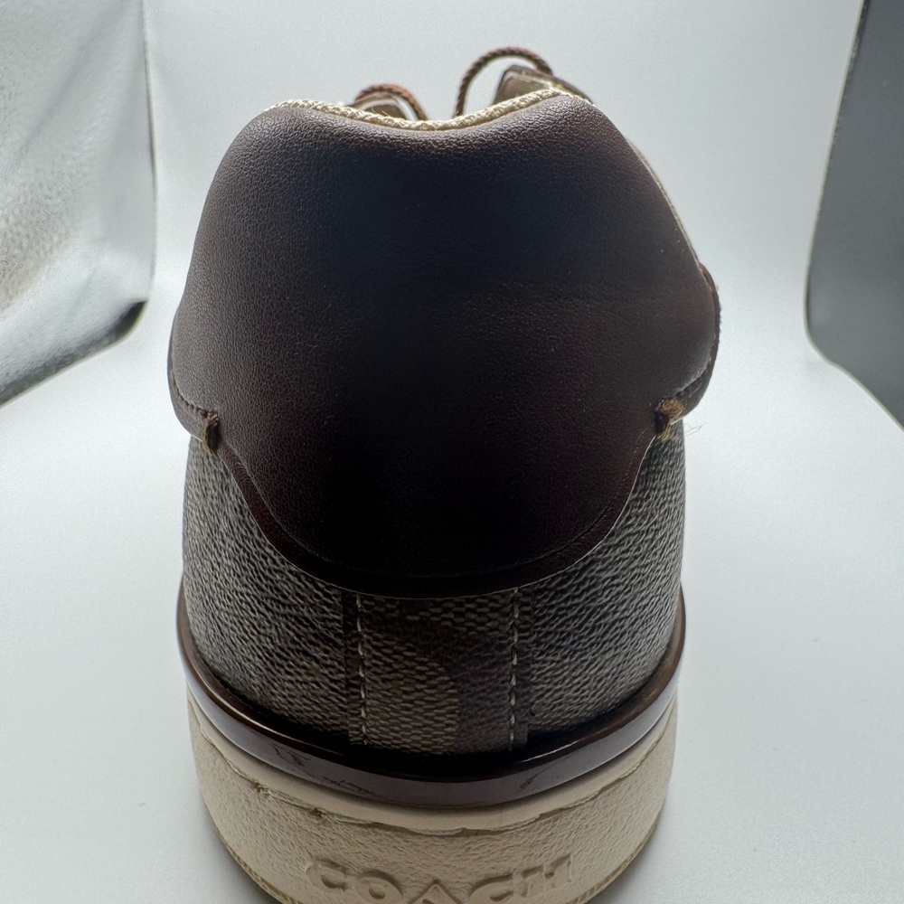 Coach Brown and Cream Suede Sneakers - Picture 7 of 12